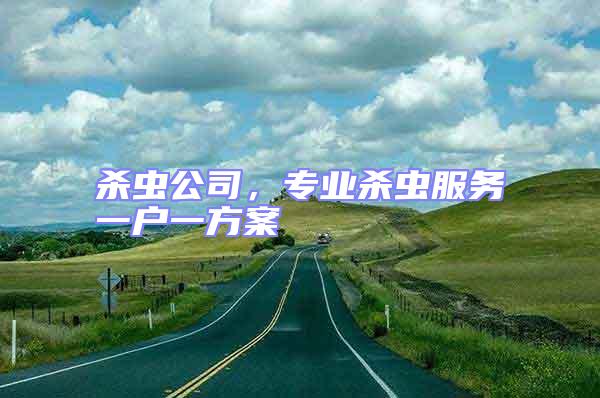 殺蟲公司，專業殺蟲服務一戶一方案