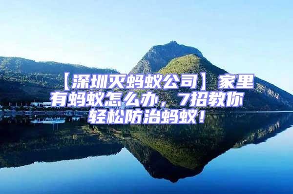【深圳滅螞蟻公司】家里有螞蟻怎么辦,7招教你輕松防治螞蟻!