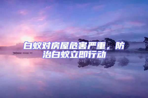 白蟻對房屋危害嚴(yán)重，防治白蟻立即行動