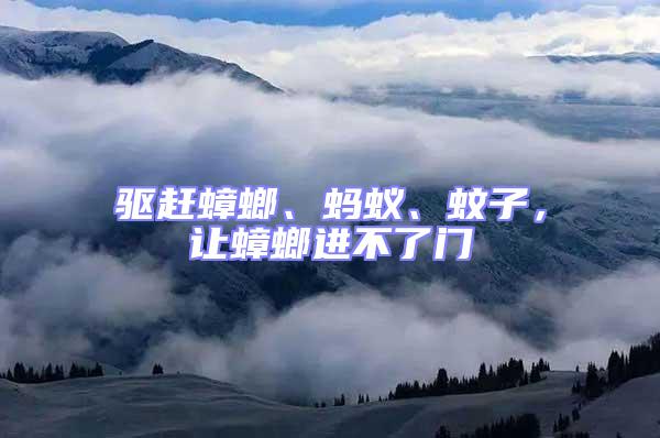 驅(qū)趕蟑螂、螞蟻、蚊子，讓蟑螂進(jìn)不了門