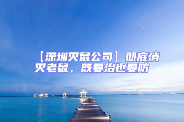 【深圳滅鼠公司】徹底消滅老鼠,既要治也要防