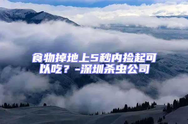 食物掉地上5秒內(nèi)撿起可以吃？-深圳殺蟲公司