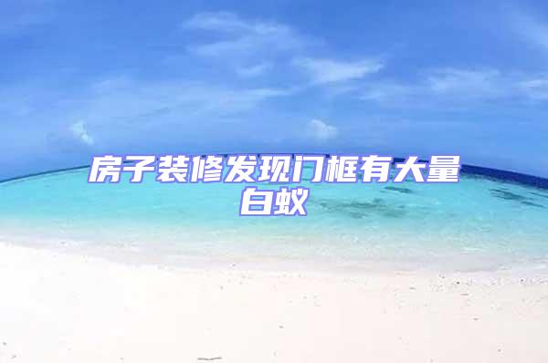 房子裝修發(fā)現(xiàn)門(mén)框有大量白蟻