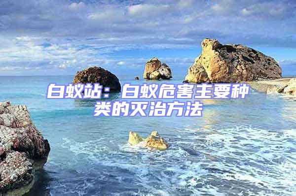 白蟻站：白蟻危害主要種類(lèi)的滅治方法