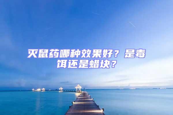 滅鼠藥哪種效果好?是毒餌還是蠟塊?