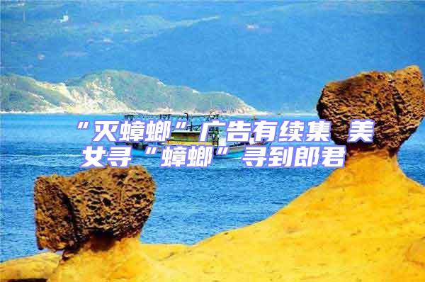 “滅蟑螂”廣告有續(xù)集 美女尋“蟑螂”尋到郎君