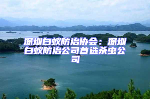 深圳白蟻防治協會：深圳白蟻防治公司首選殺蟲公司