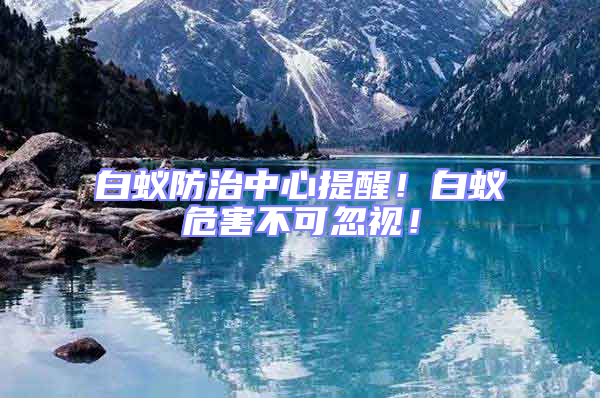 白蟻防治中心提醒！白蟻危害不可忽視！