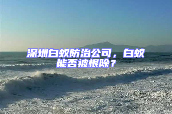 深圳白蟻防治公司，白蟻能否被根除？