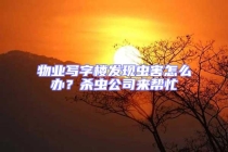 物業寫字樓發現蟲害怎么辦？殺蟲公司來幫忙