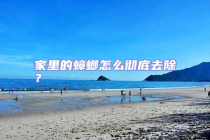 家里的蟑螂怎么徹底去除？