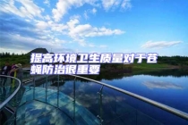 提高環境衛生質量對于蒼蠅防治很重要