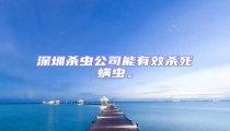 深圳殺蟲(chóng)公司能有效殺死螨蟲(chóng)。