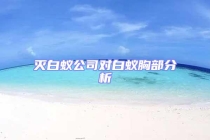 滅白蟻公司對白蟻胸部分析