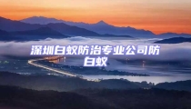 深圳白蟻防治專(zhuān)業(yè)公司防白蟻