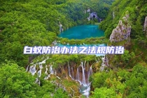 白蟻防治辦法之法規(guī)防治